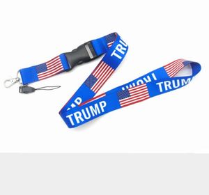 Lanières Trump pour cadeaux de fête, pendentifs pour les élections américaines 2021, drapeau américain, faire de l'amérique un grand porte-clés SN2278