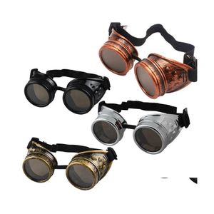 Party Favor Ups Unisex Gothic Vintage Victoriaanse stijl Steampunk Goggles Lassen Punk Bril Cosplay Drop Delivery Home Garden Festi Dhqtv