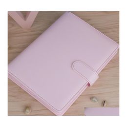 Party Gunst US Stock A6 Waterdichte Arons Binder Hand Ledger Lege notebook Shell Looseleaf Notepad Diary Stationery ER School Office Dhwke