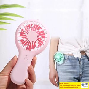 Party Gunst USB Mini Wind Power Handheld Fan Handige en ultraquiet fan Hoge kwaliteit Portable Student Office Leuke kleine koelfans