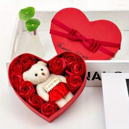 Fête favorable de la Saint-Valentin Boad Rose Box Box Soap Fleur Cadeaux d'anniversaire pour copine couples Anniversaire Femmes Invités de mariage