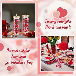 Party Favor Valentijnsdag Vaasvuller Decoraties - Drijvende Valentijnskaarsen Acryl Plastic Glass Heart