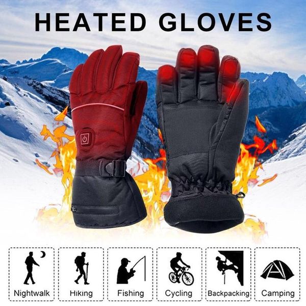 Party Favor VIP - Gants thermiques d'hiver imperméables chauffés électriquement 3200 MAh alimentés par batterie pour le chauffage de l'escalade de ski