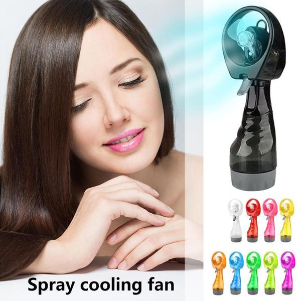 Party Favor Water Spray Cooling Fan Handheld Electric Mini Fan Portable Summer Cool Mist Maker Fans Q51