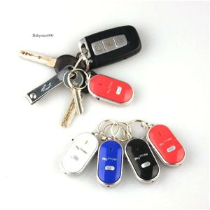 Parti favorable Wireless Whistle Finder Keychain Electronic Antift Ellipse Plastic Key Search Lost Device Dispositif Car Cortes de voiture
