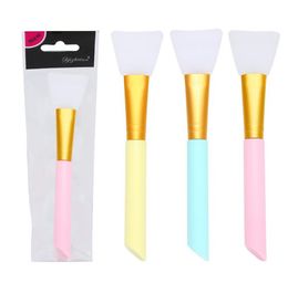 Partij gunst vrouwen siliconen cosmetische borstel 3 kleur diy make-up schoonheid borstels gezichtsmasker stick huishouden SN2397