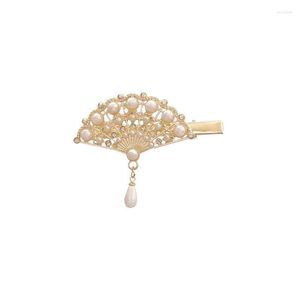 Party Favor YY Cool Style High-Grade Diamond-Embedded Fan Hoofdtooi Clip