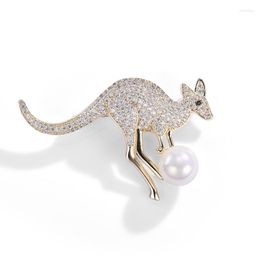 Party Favor YY Kangoeroe Broche High-End Vrouwelijke Corsage Luxe Elegante Pin Design Sense