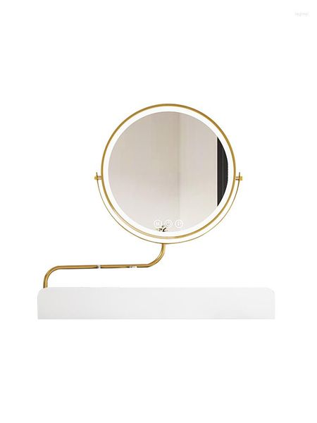 Party Favor Yyled Miroir De Maquillage Rond Chambre De Bureau Dressing Smart Up And Down Rotation