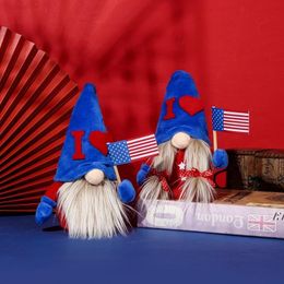 Party Gunsten American Independence Day Gnomes Patriottische Gnome met vlaggen Home Office Table Decoratie BBB14513