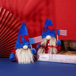 Feestartikelen Amerikaanse Onafhankelijkheid Dag Gnomes Patriottische Gnome met Vlaggen Thuisbureau Tafel Decoratie