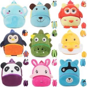 Favores de fiesta Mini bolsa de juguetes de animales de peluche Mochila linda para niños pequeños Mini mochilas escolares para niños de 2 a 4 años Regalo de jardín de infantes de cumpleaños de Navidad