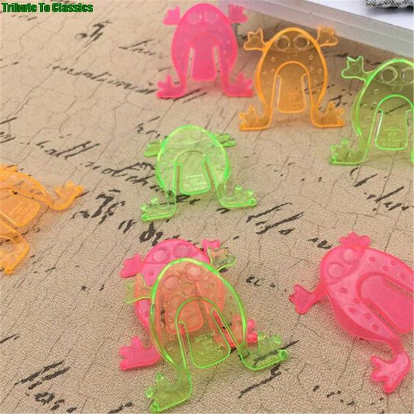 Juegos de fiesta Manualidades 10 UNIDS Jumping Frog Hoppers Juego Kids Party Favor Fiesta de cumpleaños Juguetes para Girl Boy Goody Bag Pinata Fillers 4.3 4.3cm T221008