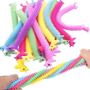 Feestspellen Crafts 3 stcs Dinosaur Upzip speelgoed Verjaardagsfeestje Gunsten Kids TPR Soft Rubber Bracelet Hairy Fidget Sensory Toys Christmas Gifts T221008