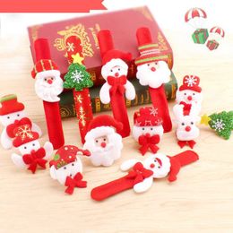 Jeux de fête Artisanat 5PCS Santa Elk Clap Circle Jouets Enfants Cadeau De Noël Cadeaux De Fête De Noël Cadeaux De Fête D'anniversaire Pour Enfants Cadeaux Cadeaux De Nouvel An