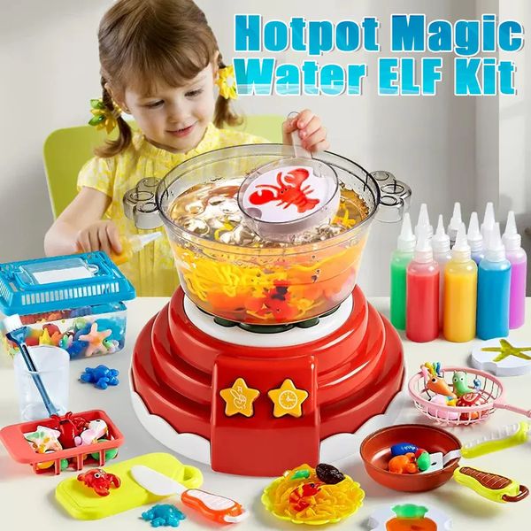 Juegos de fiesta Manualidades DIY Aqua Fairy Kit Juguetes para niños Niñas Magic Water Elf Kids 3D Kits hechos a mano Gel Toy Set Handicrafts 231021