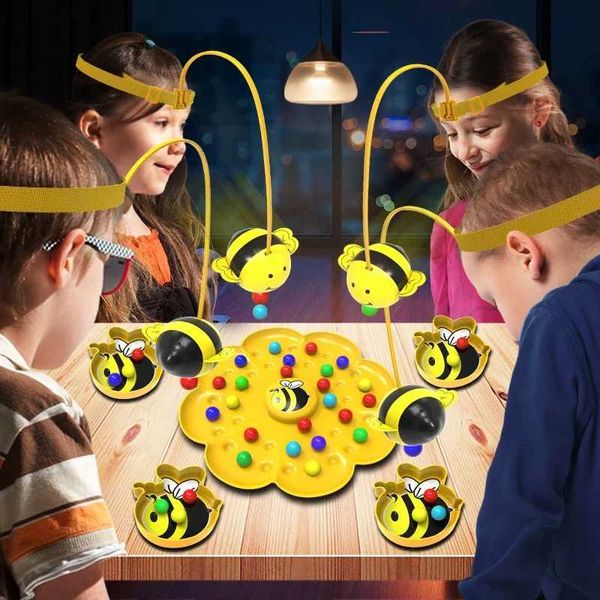 Jeux de fête artisanat Little Bees Magnétique Perle drôle Famille Board Jeux de fête Parent-Child Interaction Adulte Children Toys Kids Noël Cadeaux d'anniversaire T240513