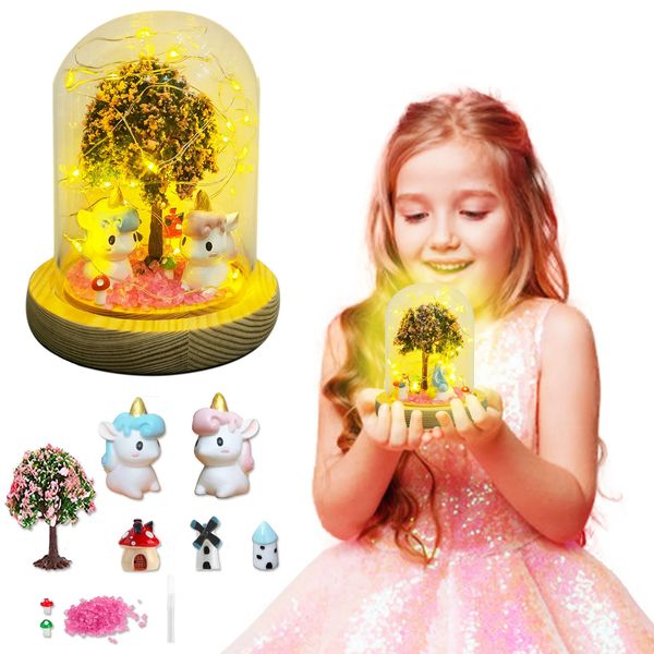 Juegos de fiesta Manualidades Haz tu propia luz nocturna Unicornios JuguetesDIY Artes y manualidades Unicornios Regalos para niñas para niños de 4 a 12 años para cumpleaños/Navidad 231121