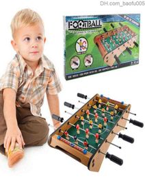 파티 게임 공예 미니 축구 테이블 게임 나무 기계 어린이 장난감 선물 DIY 홈 파티 Twoplayer 축구 게임 테이블 보드 Z230629