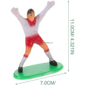 Jeux de fête artisanat mini joueur de football jouet jouet football cupcake topper toys anniversaire gâteau décoration sport fournitures