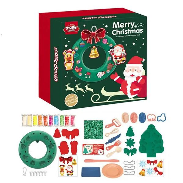 Jeux de fête Artisanat Moulage Argile Kit De Bricolage Argile Douce Et Réutilisable Enfants DIY Couronne Jouets Pour Noël Apprentissage Éducation Jouets Pour Classes D'artisanat Vacances 231121