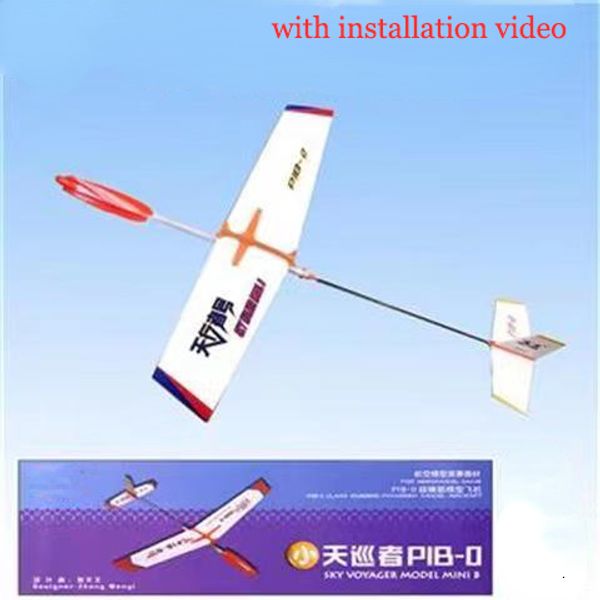 Jeux de fête Artisanat P1B0 équipement de compétition de modèle d'avion propulsé par élastique pour les écoles de sciences en plein air 230520