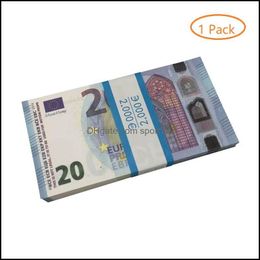 Juegos de fiesta Manualidades Papel Impreso Dinero Juguetes EE. UU. 1 5 10 20 50 100 Dólar Euro Película Prop Billete para niños Regalos de Navidad o video DhgjtWFJ7