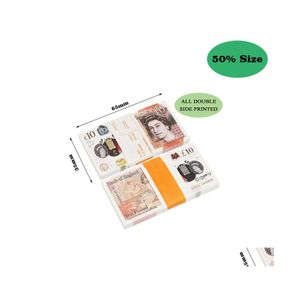 Party Games Crafts Prop Money Paper Copy UK Banknote Fake Banknotes 100 St.