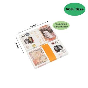 Party Games Crafts Prop Money Paper Copy UK Banknote Fake Banknotes 100PCS/Pack Drop Delivery Toys Gifts Supplies DHFPA