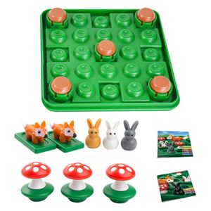 Jeux de société Jeu Checker Jouets Intéressant Mouvement du Cerveau Jouets Jouets pour Enfants Intéressant Stratégies de Mouvement de Lapin 230617