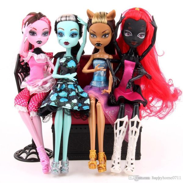 Cadeau de fête cosplay Monster High Poupées Fille Nouvelle Arrivée Divers Styles Couleurs Bon Pour Enfant Cadeau D'anniversaire Doux Résine Matériel