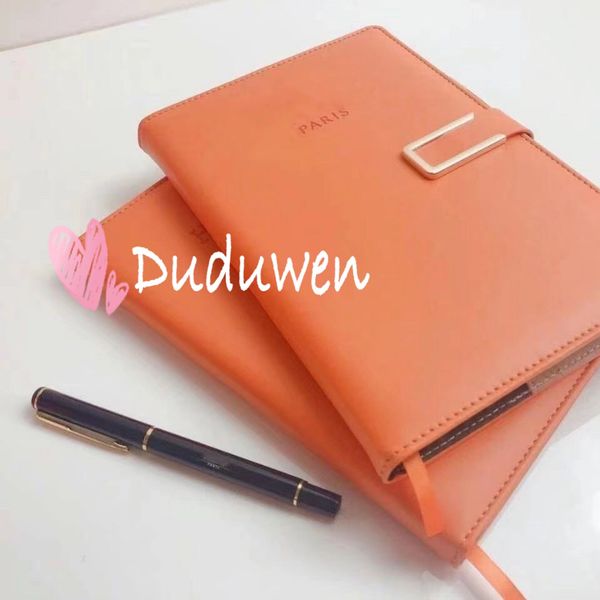 Cadeau de fête H Classic Pu Cover VIP Collection Paper Notebook avec stylo