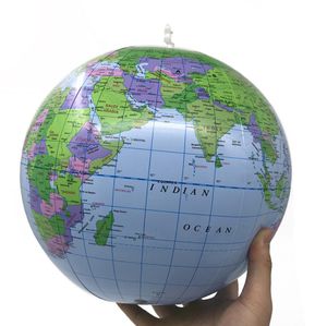 Regalo de fiesta, globo inflable del mundo, mapa de la tierra, bola, suministros educativos, océano, niños, juguete de aprendizaje de geografía