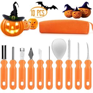 Suministros para fiestas de Halloween Juego de cuchillos para tallar calabazas Raspador Familia Padres e hijos Calabazas Herramientas de corte XD24732
