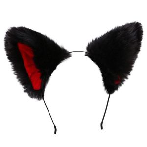 Chapeaux de fête Mignon Chat Renard Fausse Fourrure Oreille Cerceaux De Cheveux Bandeau Oreilles Bandeau Halloween Noël Déguisement Cosplay Clip Lolita Filles Bande Dhkuc