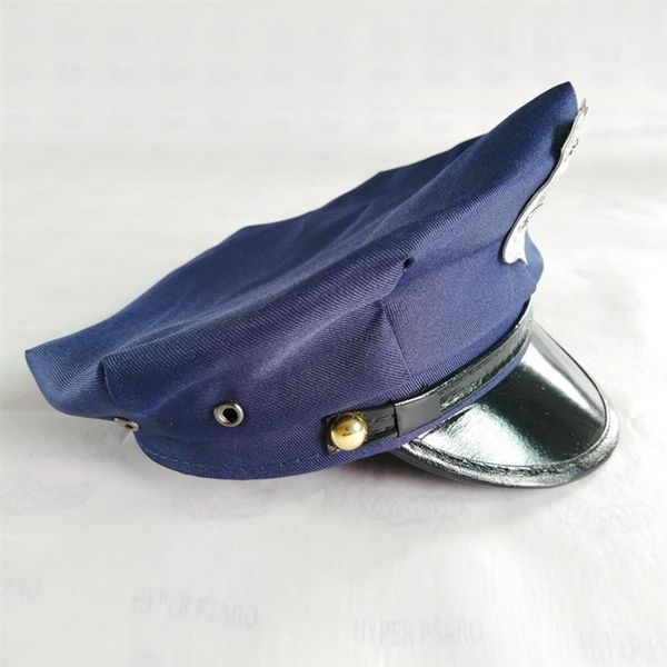 Sombreros de fiesta Sombrero Capitán Cosplay Gorra Vestido Traje azul marino Niños Oficial Policía Fiesta Cop Props Jugar Papel Barco Barco Fancy Marine Yacht 230614