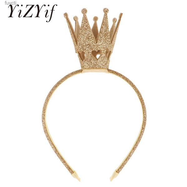 Chapeaux de fête Enfants Filles Diadème Couronne Bandeaux Brillant Fête Cheveux Cerceau Anniversaire Chapeaux Bandeau Pour Nouvel An Fée Fête Costumes De Noël YQ240120