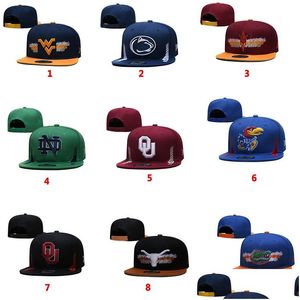 Chapeaux de fête New Ncaa Snapback Hat Sun Protection Brodé Peaked Cap Drop Delivery Home Garden Festive Supplies Dh8Hc