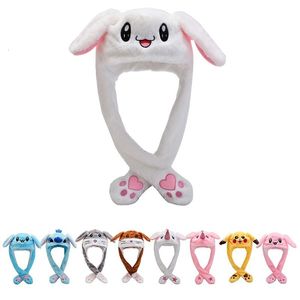 Chapeaux de fête Lapin Chapeau Oreilles Mobiles Dessin Animé Mignon Jouet Bonnet En Peluche Cap Kawaii Bonnets Drôles Cadeau D'anniversaire Lapin Gorra Hiver Lapin Chapeau 230627