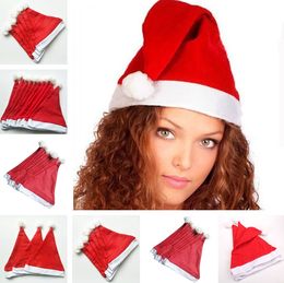 Feestmutsen Red Santa Claus hoed Kerstmishoeden Decoratie Cosplay Caps Volwassen kinderen Xmas Cap 3000pcs LT085