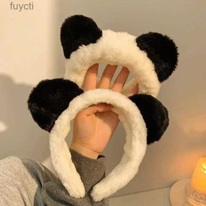 Feesthoedjes YHJ Leuke Kikker Panda Pluche Haarbanden Feesthaarband Wassen Gezicht Hoofdbanden Cartoon Hoofddeksels Haaraccessoires Hoofdbanden voor Vrouwen YQ240120