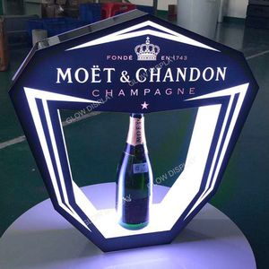 Party LED Moet Champagnefles Presenter Wijn Glorifier Whisky Vodka Tequila Teken Display voor Nachtclub Bruiloftsevenementen