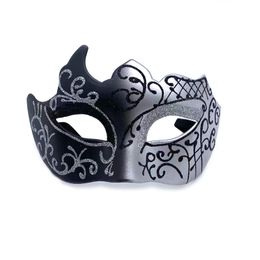 Masque de fête Halloween Carnaval Fête de Pâques Cosplay Masque à paillettes Demi-masques pour hommes