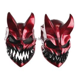 Masque de fête Halloween Slaughter To Prevail Deathmetal Kid Of Darkndemolisher Shikolai Demon Masques Brutal Deaore Cosplay Prop X0803 Dr Dhhmv