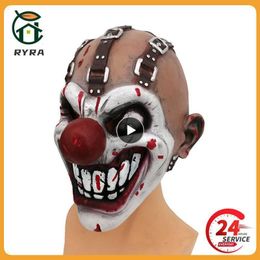 Party Masks 1 8pcs Gemakkelijk te dragen Halloween -kostuum rekwisieten vrezen een ogen clown masker veilig en duurzaam emulsie latex hoofddeksel 230818