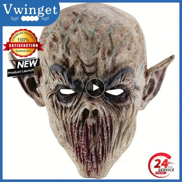 Masques de fête 1 ~ 8pcs Masques drôles horribles Ghastulful effrayant effrayant réaliste Halloween Master Mask Latex Horror Cosplay Costume fournit 230811