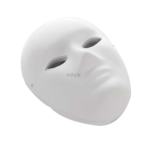 Máscaras de fiesta 12PCS Papel DIY Máscara blanca Cara completa Ópera Mascarada Máscara Máscara de Halloween HKD230801