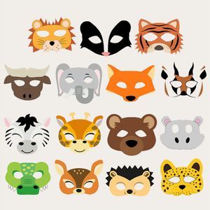 Masques de fête 15 pièces faveurs d'animaux thème safari dans la jungle sauvage anniversaire 231023