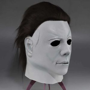 Party Masks 1978 Halloween Michael Myers Mask Role Play Terror Demon Killer Latex Helmet Carnival Makeup Ball Kostuum Props Q240508