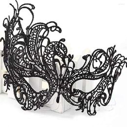 Party Maskers 1 ST Zwart Vintage Sexy Vrouwen Elegante Prom Jurk Kant Oog Gezichtsmasker Maskerade